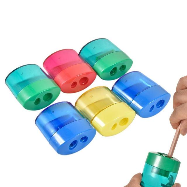 Colored Pencil Sharpener 6pcs Twist-N-Sharp Manual Pencil